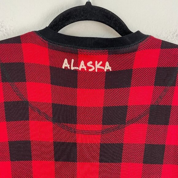 Lazy One Adult Small Buffalo Plaid Union Suit One Piece Pajama Flap Jacks UNISEX - Picture 8 of 10